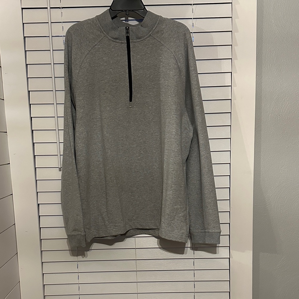 Men's Gray Quarter-Zip Sweatshirt